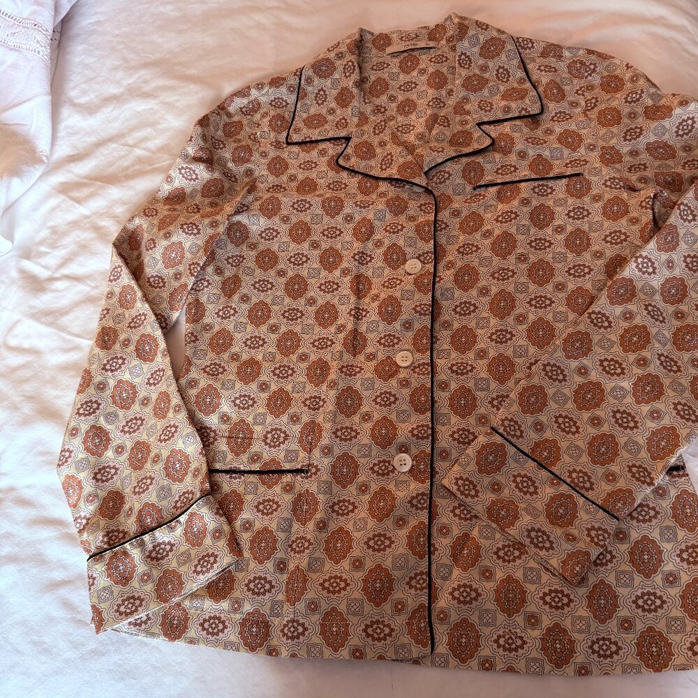 ✨ Vintage Prada Silk Pajama Blouse